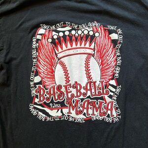 Baseball mama shirt, size large